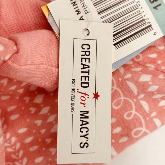 Max & Olivia Mini Baby Girl Zipper Sleeper with Plush Toy Pink - Picture 8 of 10